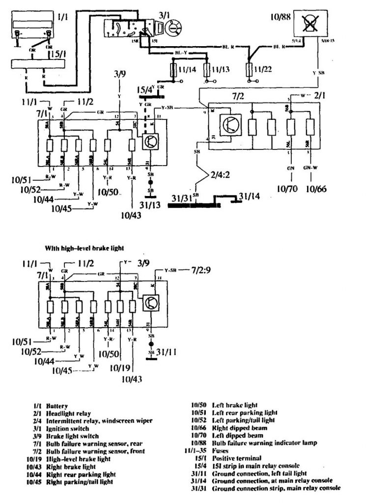 Volvo 760 1990 Wiring Diagrams Warning Lamps Carknowledge Info