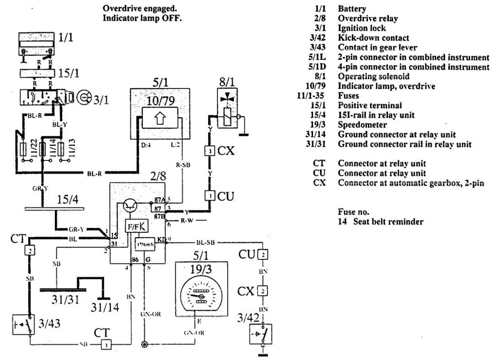 Volvo Wiring Diagrams Overdrive Controls