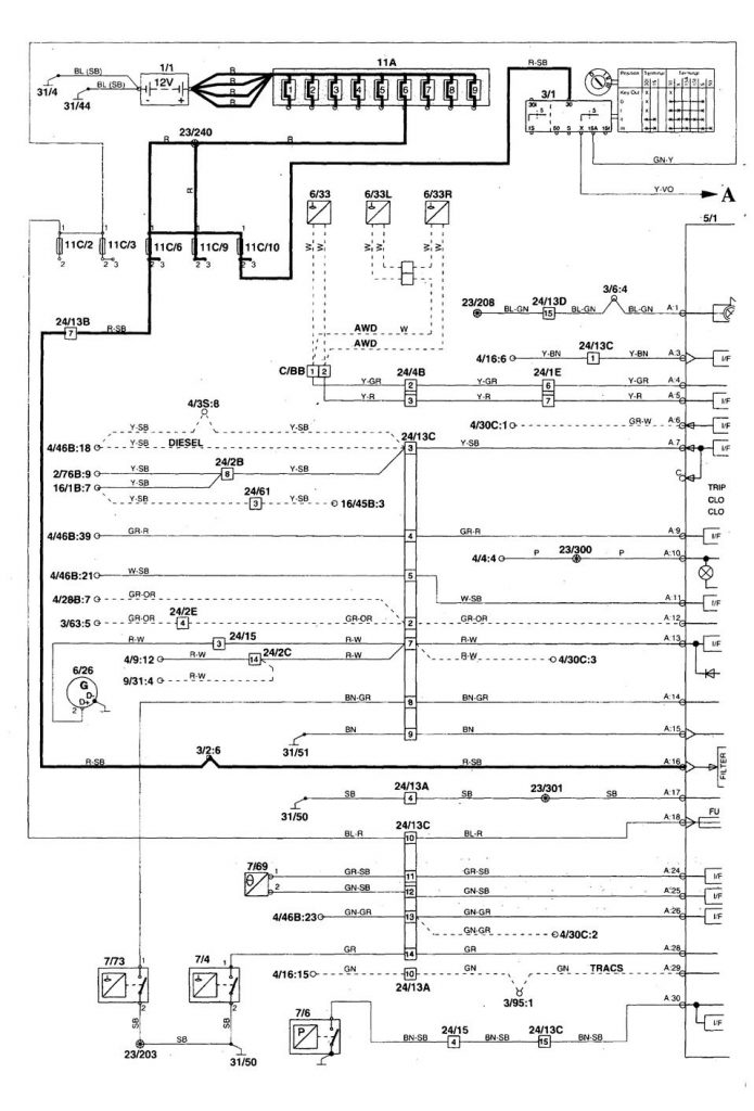 Volvo S70 1998 Wiring Diagrams Instrumentation Carknowledge Info