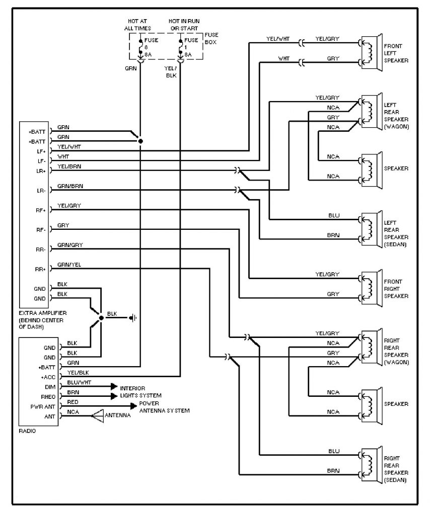 Volvo 240 (1993) – wiring diagrams – radio circuit - Carknowledge.info