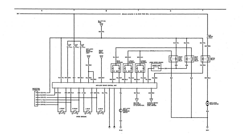 Acura Integra 1991 Wiring Diagrams Brake Controls