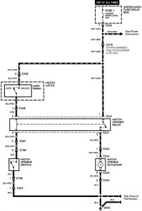 Acura Integra - wiring diagram - luggage compartment release