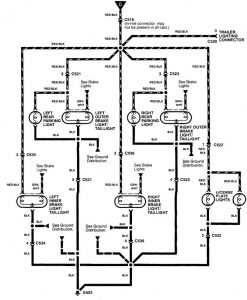 Acura Integra - wiring diagram - parking lamp