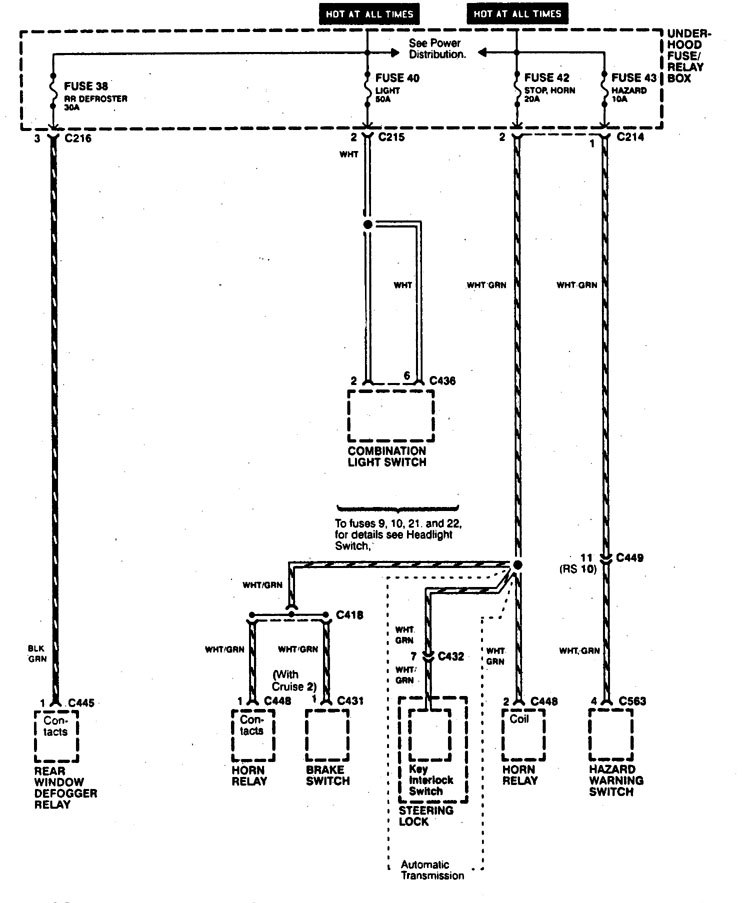 Acura Integra 1997 Wiring Diagrams Power Distribution Carknowledge Info