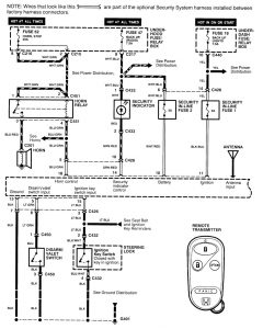 Acura Integra - wiring diagram - security/anti theft (part 1)