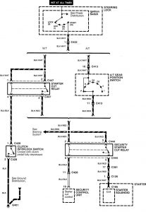 Acura Integra - wiring diagram - security/anti theft (part 4)