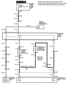 Acura Integra - wiring diagram - security/anti theft (part 5)
