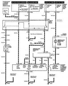 Acura Integra - wiring diagram - security/anti theft (part 1)