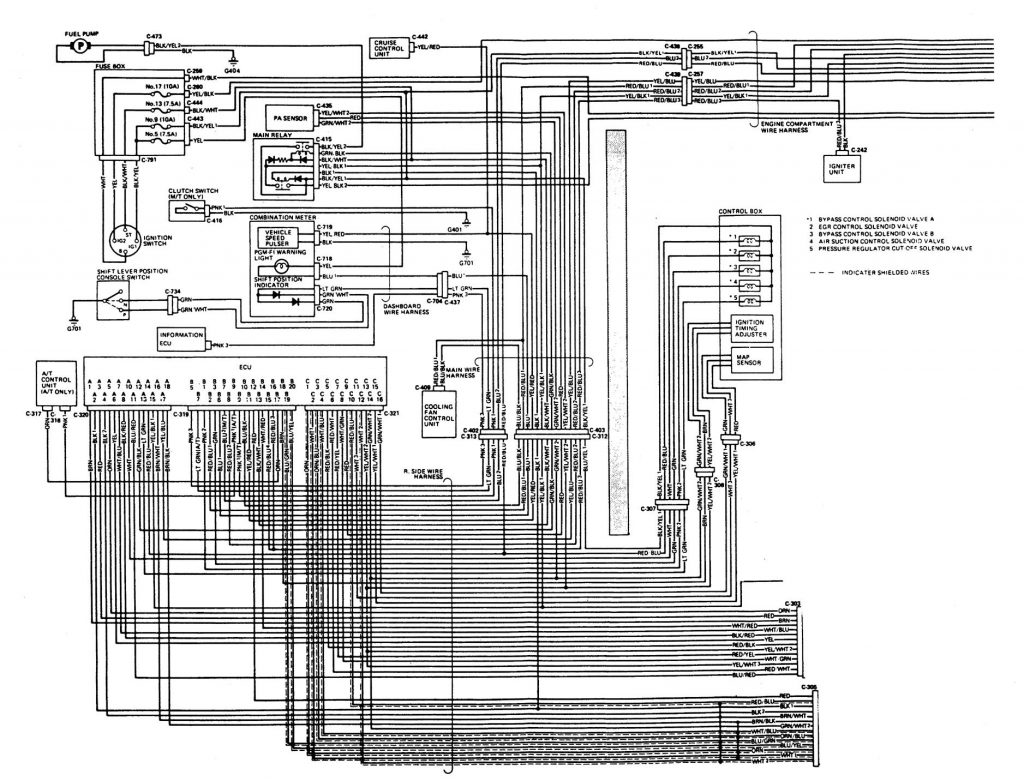 Acura Legend (1989) wiring diagram fuel control Carknowledge.info