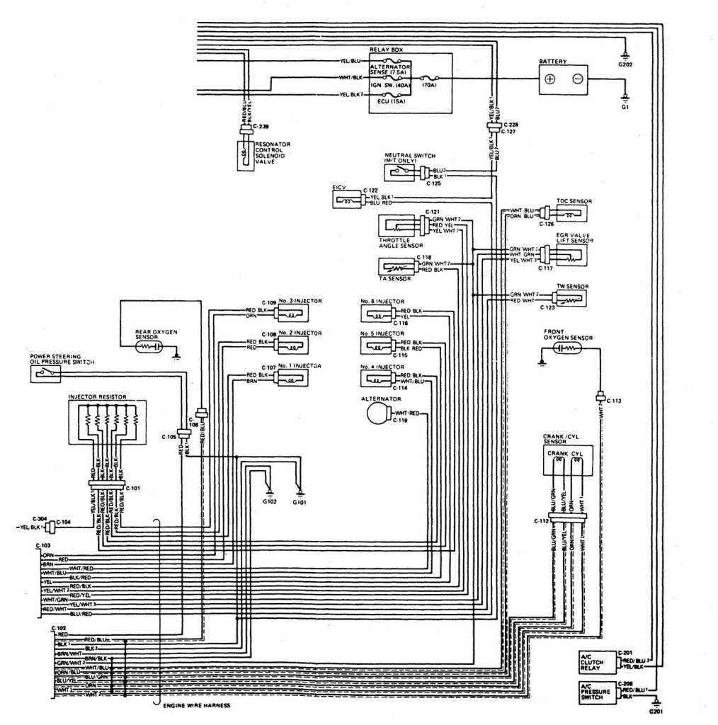 Acura Legend (1989) wiring diagram fuel control Carknowledge.info