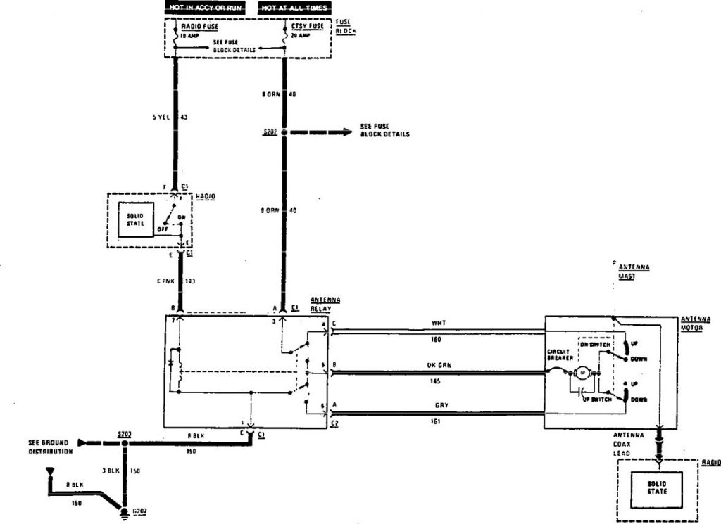 Buick Century (1990 – 1991) – wiring diagrams – antenna - Carknowledge.info