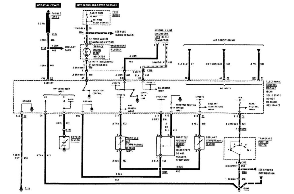 Buick Century (1988) – wiring diagrams – fuel controls - Carknowledge.info