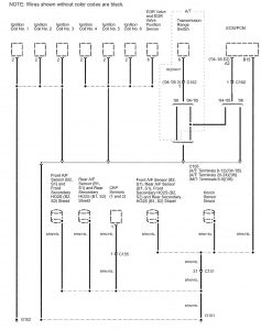 Acura TL - wiring diagram - ground distribution (part 1)