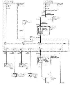 Acura TL - wiring diagram - illuminated entry (part 1)