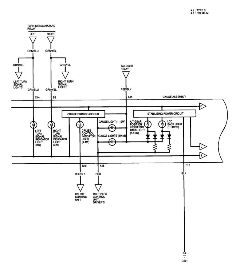 Acura TL (2002) – wiring diagrams – instrumentation - Carknowledge.info