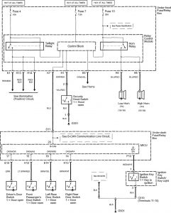 Acura TL - wiring diagram - power locks (part 5)