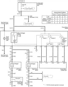 Acura TL - wiring diagram - power seats (part 6)