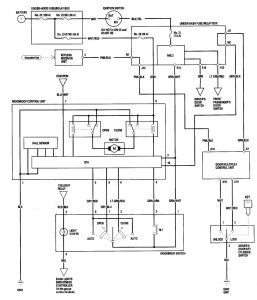 Acura TL - wiring diagram - sun roof