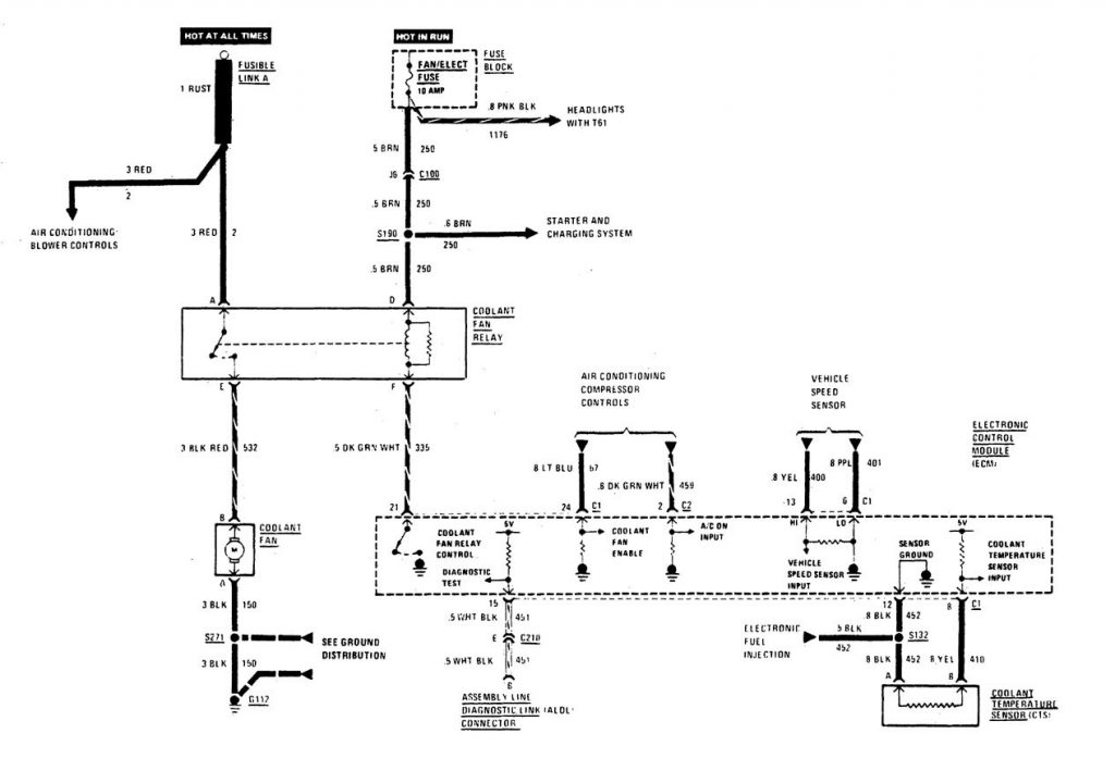 Buick Century (1990) - wiring diagrams - cooling fans - Carknowledge.info