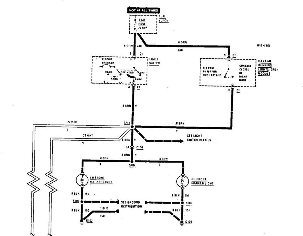 Buick Century (1990) - wiring diagrams - exterior lighting ...