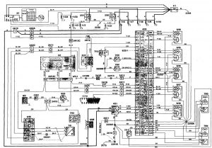 Volvo 850 - wiring diagram - HVAC controls (part 2)