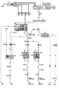 Volvo 850 - wiring diagram - heated mirror