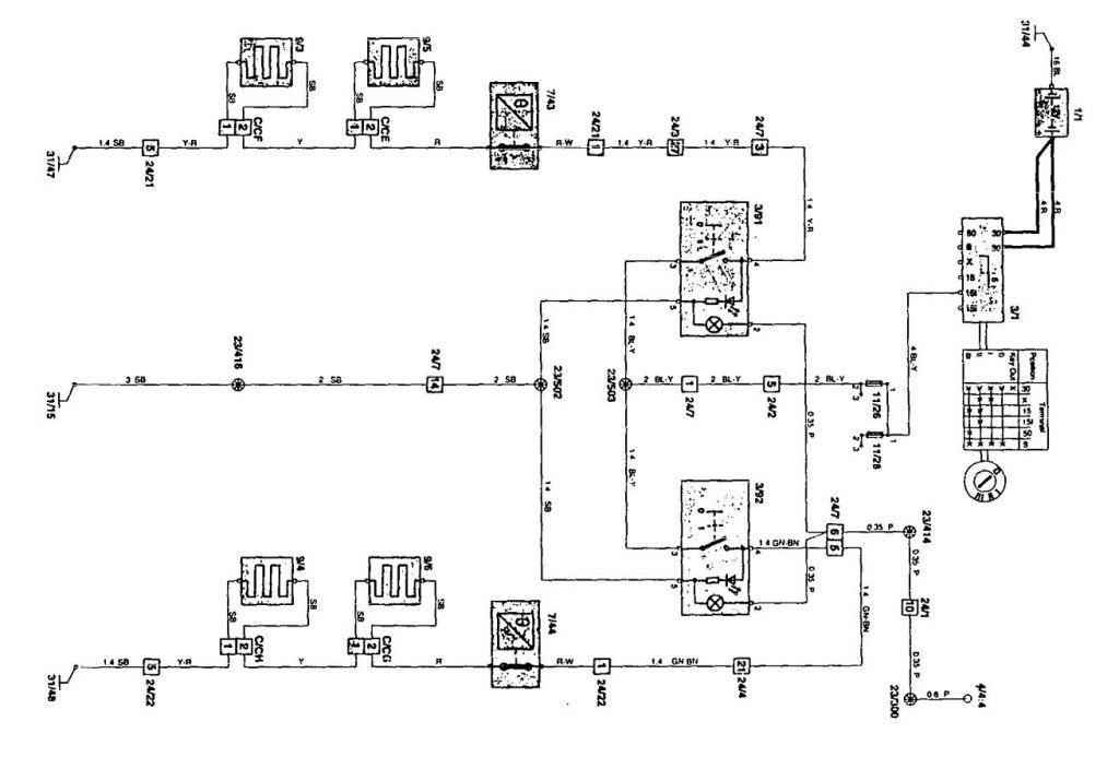 Volvo 850 (1995) – Wiring Diagrams – Heated Seats - Carknowledge.info