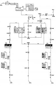 Volvo 850 - wiring diagram - heated seats (part 1)