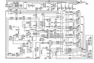 Volvo 850 - wiring diagram - HVAC controls (part 1)