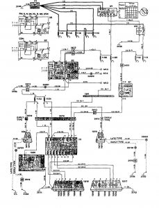 Volvo 850 - wiring diagram - license plate lamp (part 1)