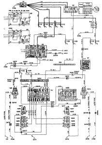 Volvo 850 - wiring diagram - license plate lamp (part 2)