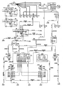 Volvo 850 - wiring diagram - license plate lamp (part 4)