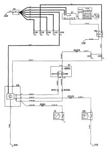 Volvo 850 - wiring diagram - oil warning