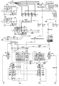 Volvo 850 - wiring diagram - parking lamp (part 2)