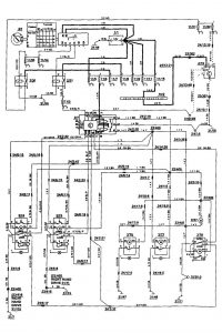 Volvo 850 - wiring diagram - power locks (part 5)