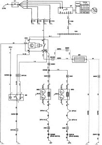 Volvo 850 - wiring diagram - rear window defogger