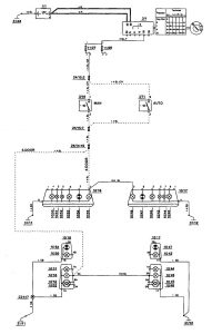 Volvo 850 - wiring diagram - reverse lamp (part 2)