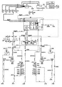 Volvo 850 - wiring diagram - turn signal lamp (part 4)