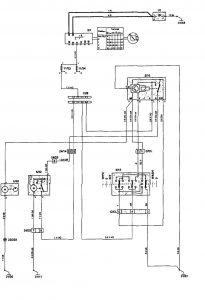 Volvo 850 - wiring diagram - wiper/washer (part 1)