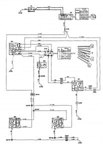 Volvo 850 - wiring diagram - wiper/washer (part 2)