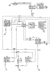 Volvo 850 - wiring diagram - wiper/washer (part 3)