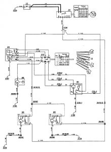 Volvo 850 - wiring diagram - wiper/washer (part 4)