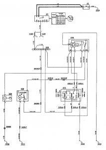 Volvo 850 - wiring diagram - wiper/washer (part 5)