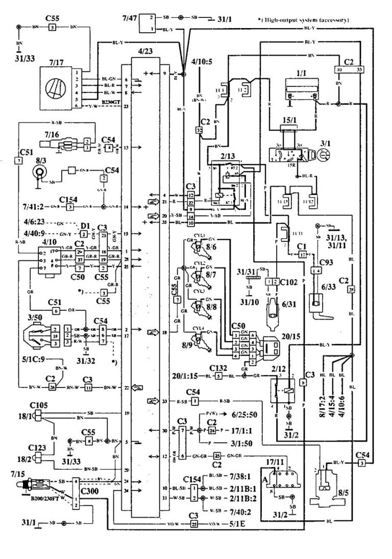 Volvo 940 (1994) – wiring diagrams – fuel controls - Carknowledge.info