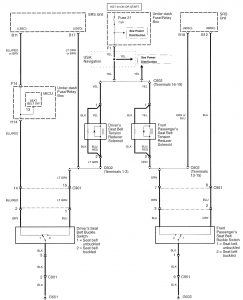 Acura TL - wiring diagram - audible warning system (part 4)