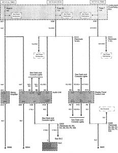 Acura TL - wiring diagram - audio (part 1)