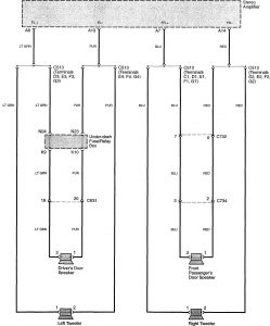 Acura TL - wiring diagram - audio (part 3)