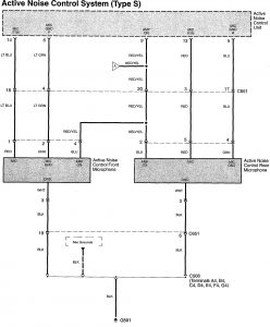 Acura TL - wiring diagram - audio (part 2)