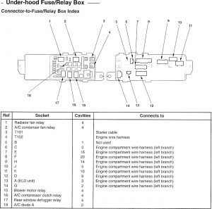 Acura TL - wiring diagram - fuse panel (part 7)