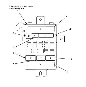 Acura TL - wiring diagram - fuse panel (part 12)